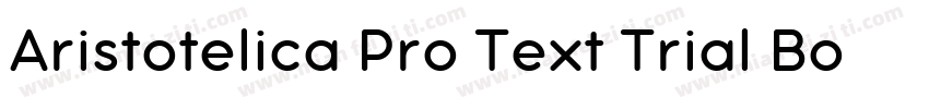Aristotelica Pro Text Trial Bold字体转换